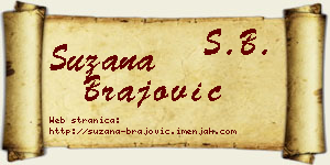 Suzana Brajović vizit kartica